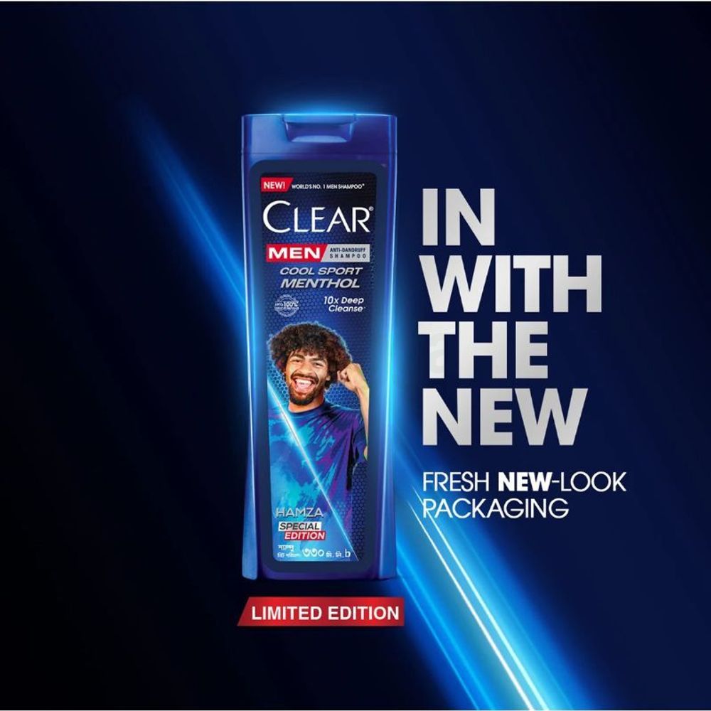 Clear Shampoo Men Cool Sport Menthol Anti Dandruff 170ml  