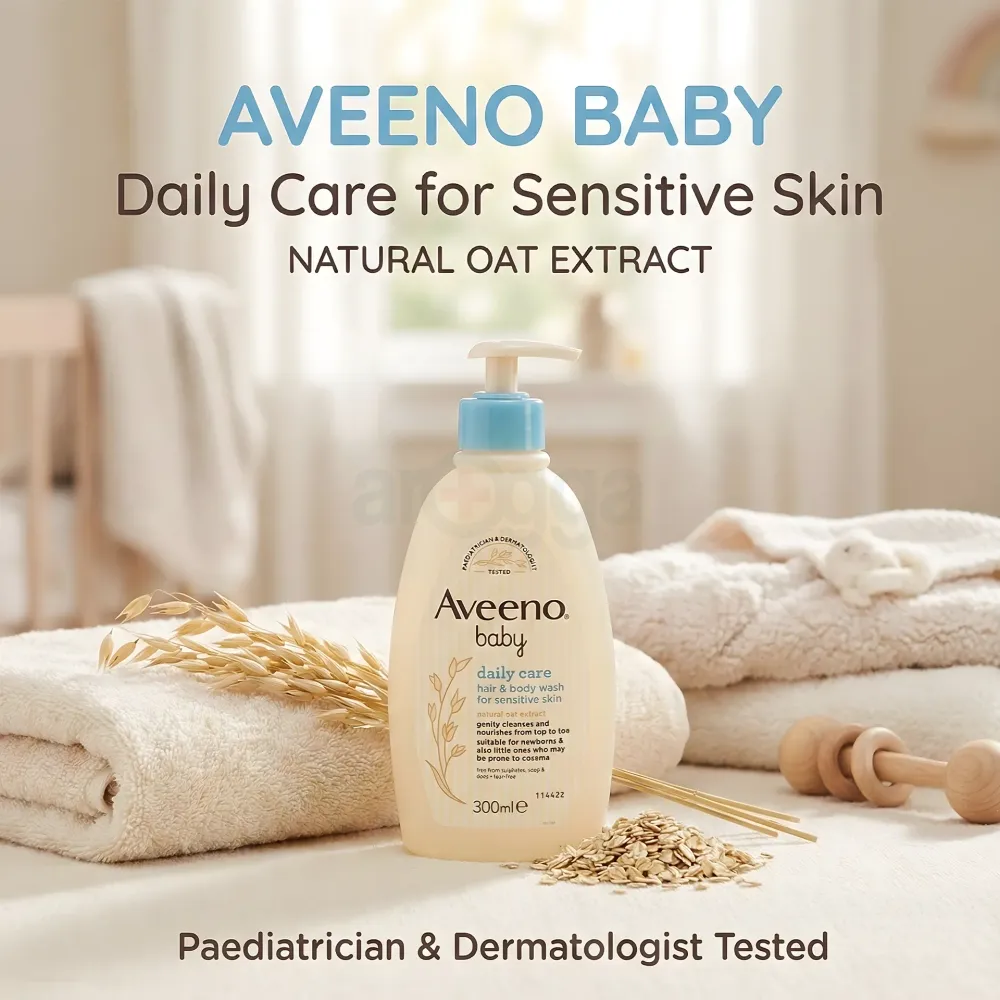 Aveeno Baby Daily Care Hair & Body Wash for Sensitive Skin 300ml  