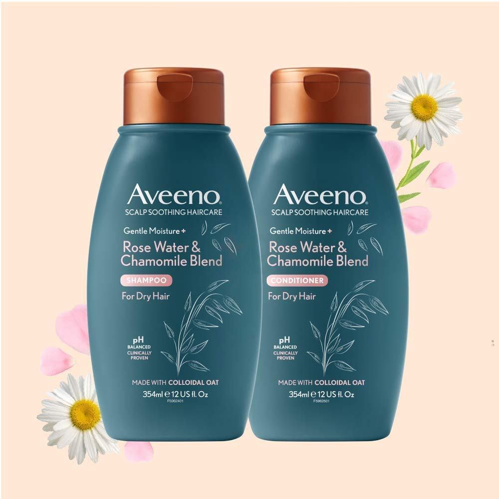 Aveeno Gentle Moisture + Rose Water & Chamomile Blend Shampoo  