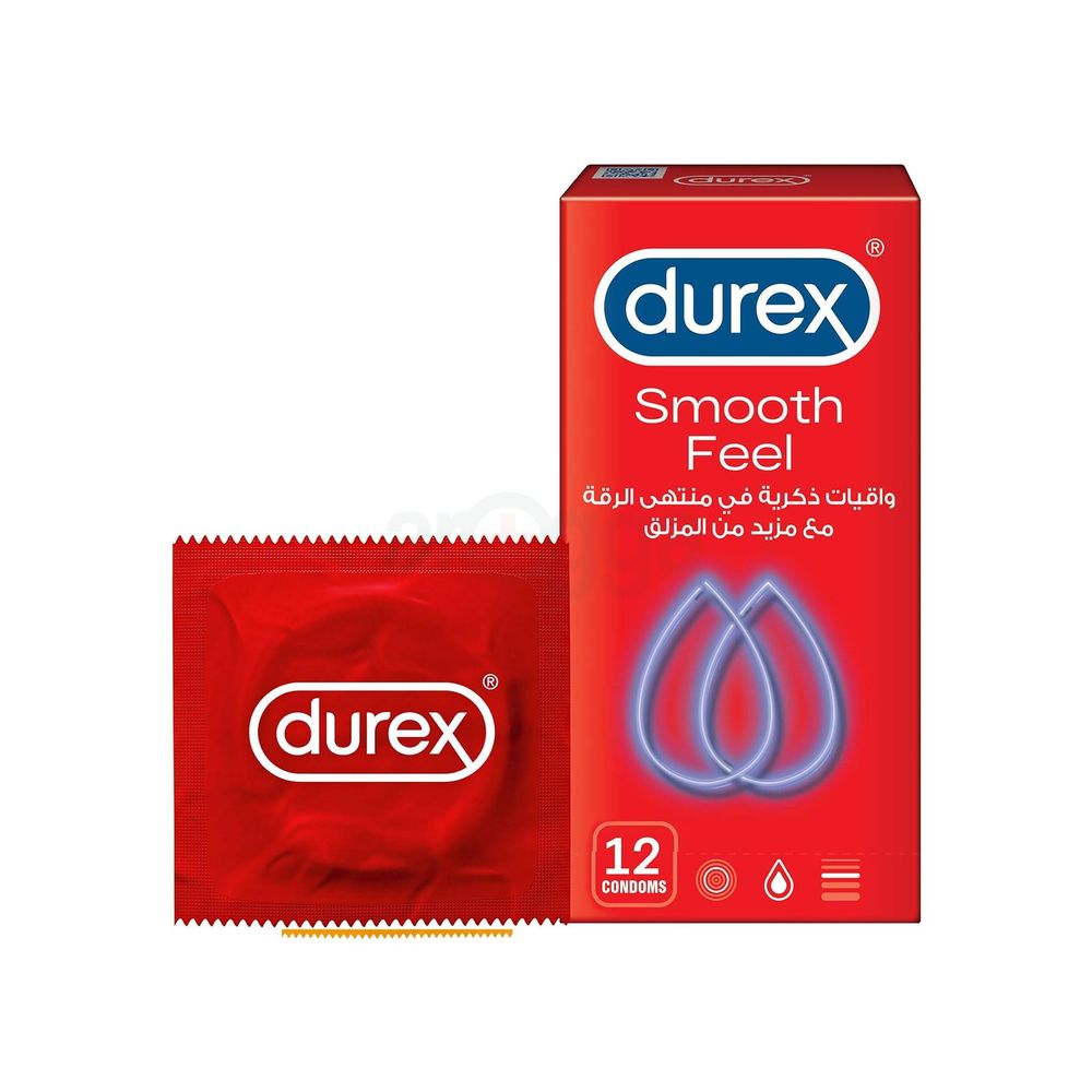 Durex Smooth Feel With Extra Lubrication Condom - 12Pcs Pack  