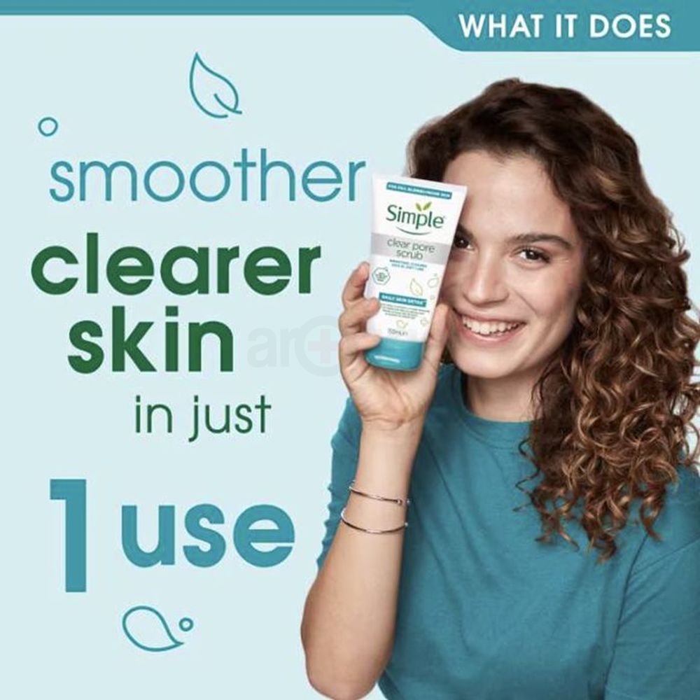 Simple Clear Pore Scrub Daily Skin Detox for Smoother, Clearer Skin  