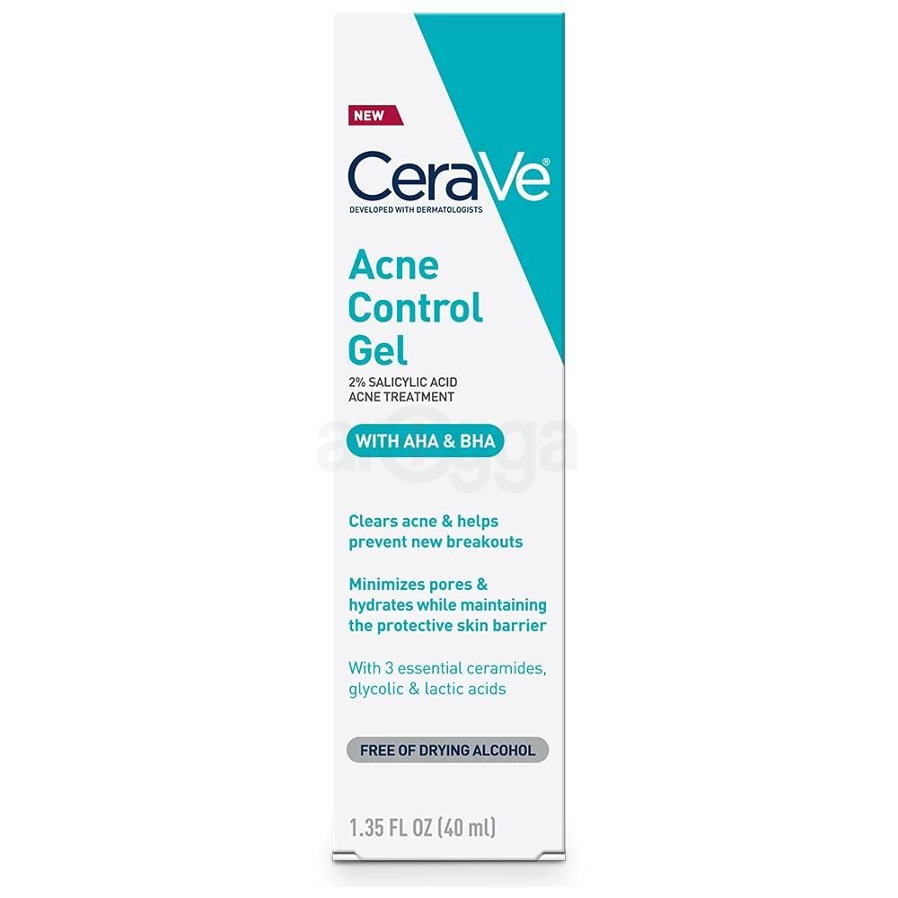 Cerave Acne Control Gel 2 Salicylic Acid Acne Treatment With Aha And Bha