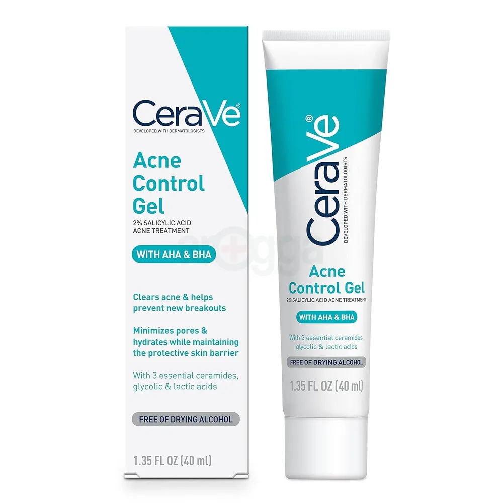 Cerave Acne Control Gel 2% Salicylic Acid Acne Treatment with AHA & BHA  