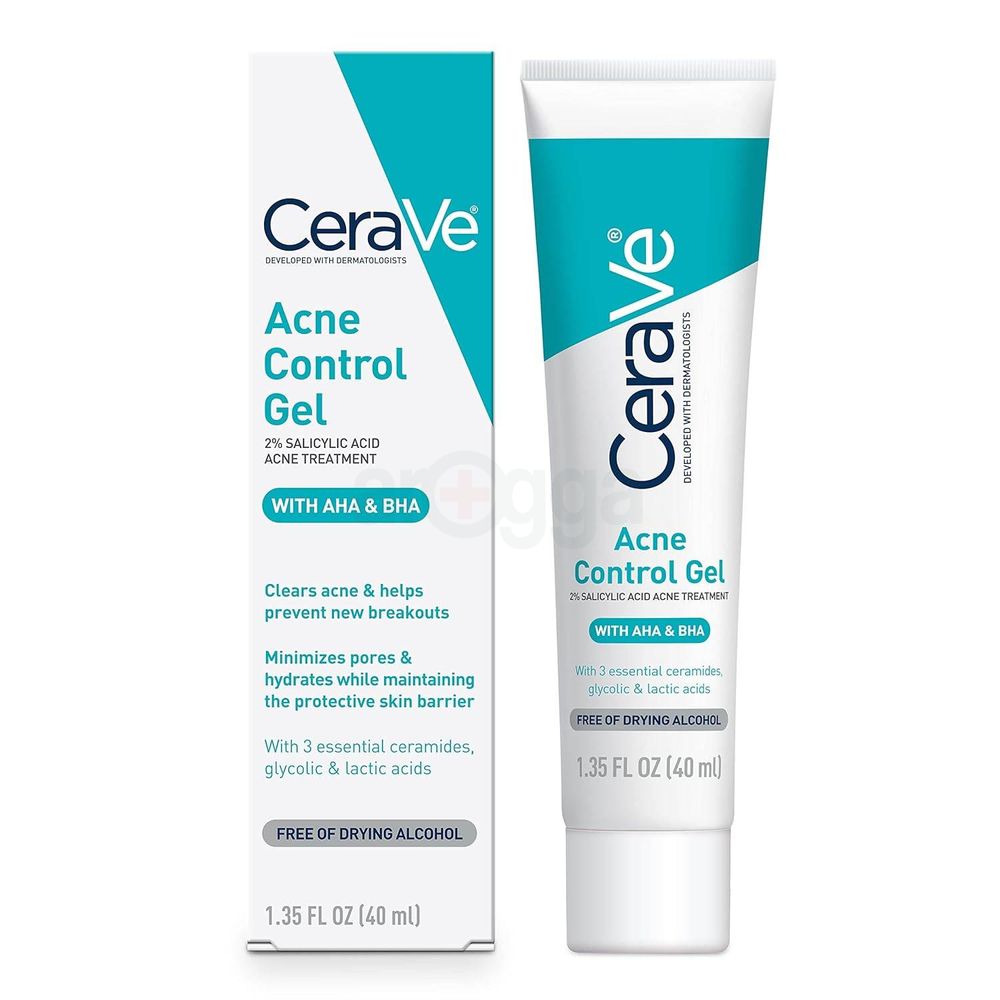 Cerave Acne Control Gel 2% Salicylic Acid Acne Treatment with AHA & BHA  