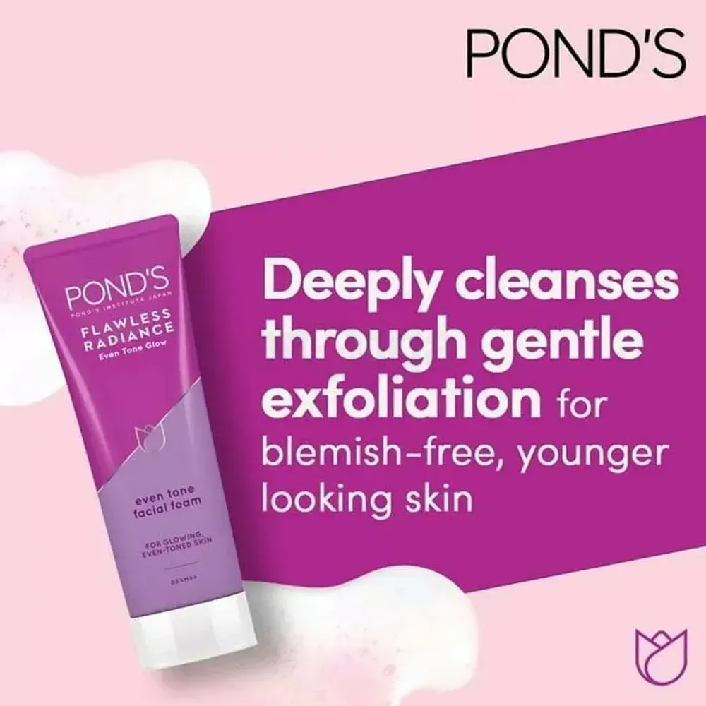 Pond’s Flawless Radiance Even Tone Facial Foam 100gm  