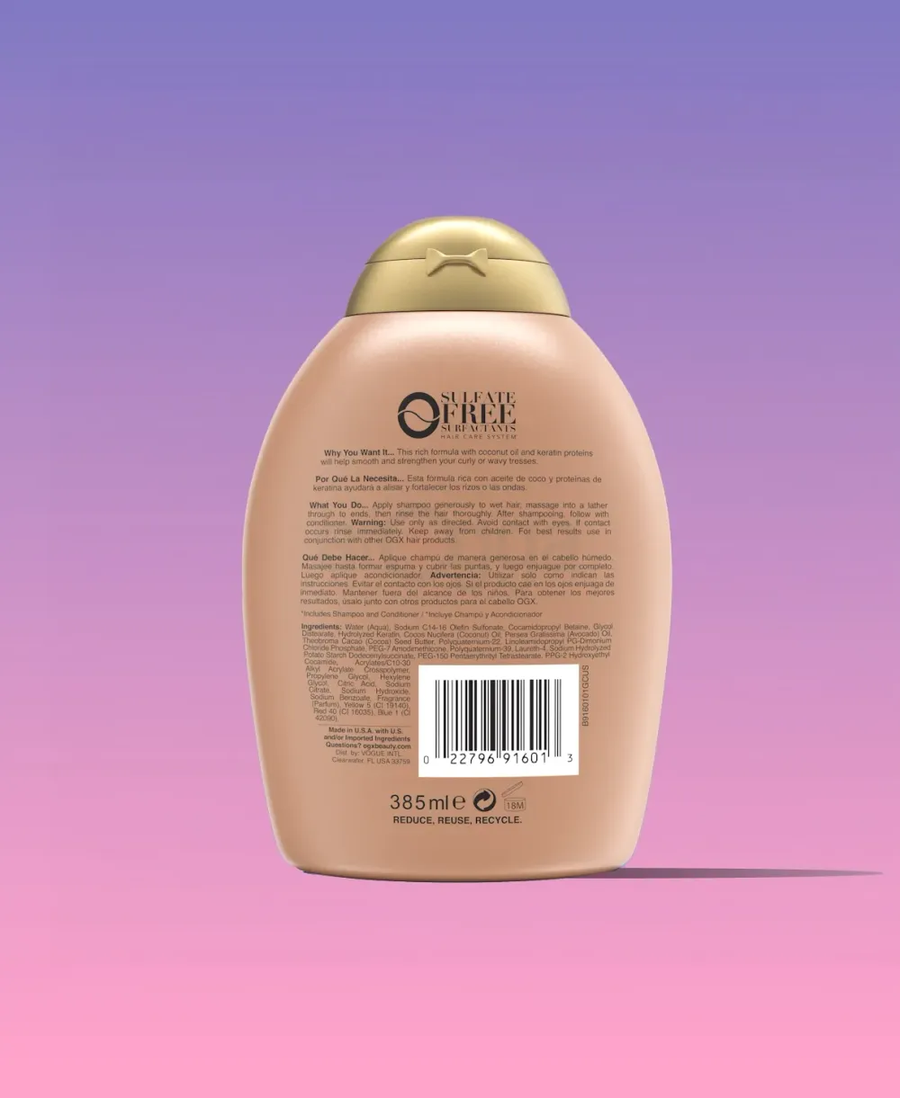 OGX Brazilian Keratin Smooth Shampoo ( Sulphate Free)  