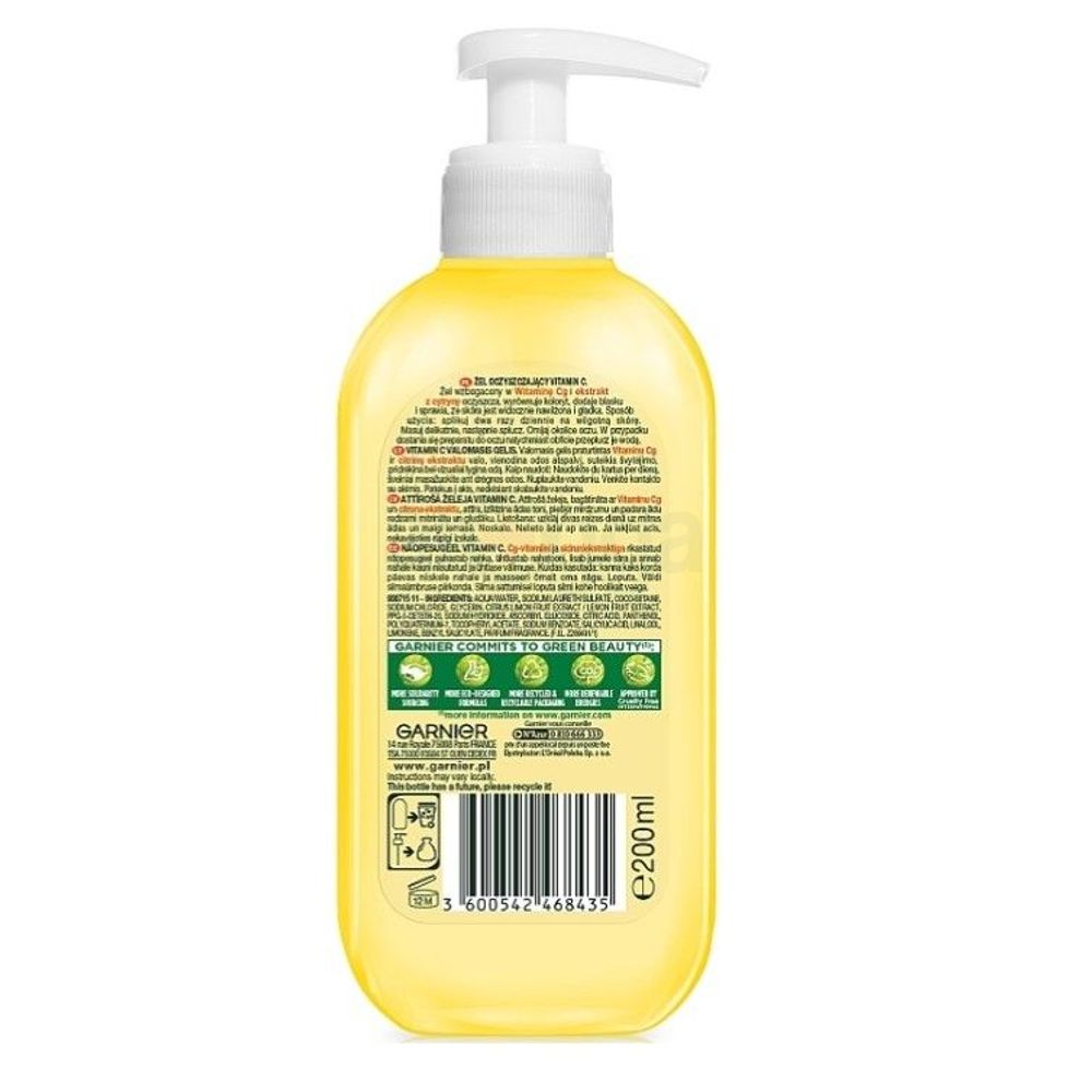 Garnier SkinActive Pure Active Vitamin C Clarifying Wash 200ml  