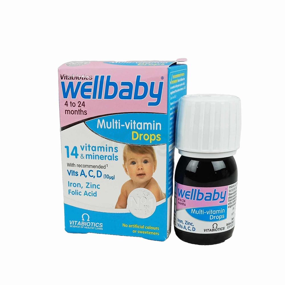 Vitabiotics Wellbaby 4 to 24 Months Multi-Vitamin Drops  