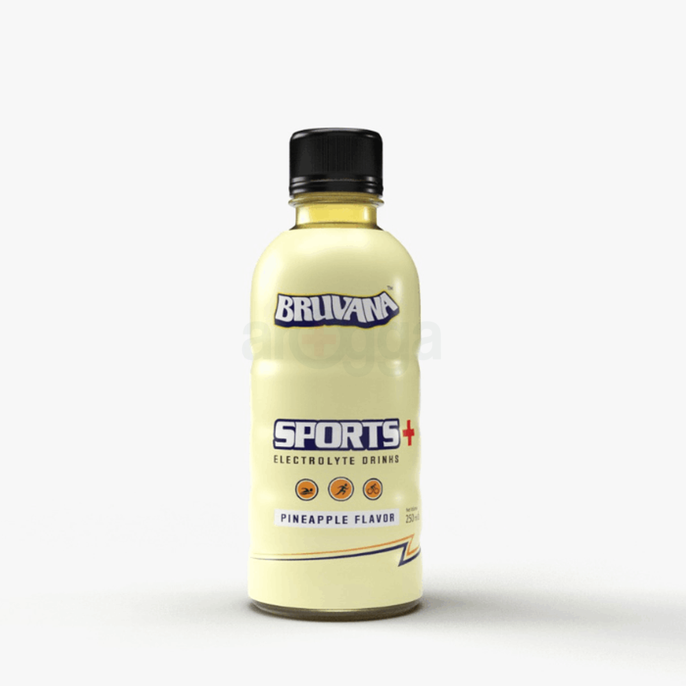 Bruvana Sports+ Electrolyte Beverage (Pineapple Flavor) 250ml  