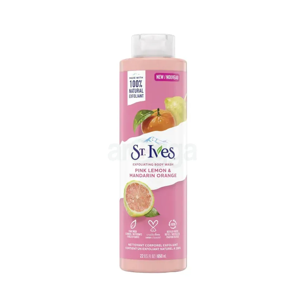 St. Ives Exfoliating Body Wash with Pink Lemon & Mandarin Orange  