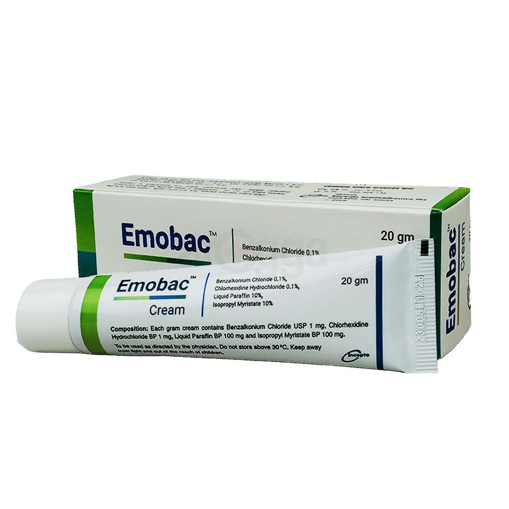 Emobac Cream 10%+0.1%+0.1%+10% Cream