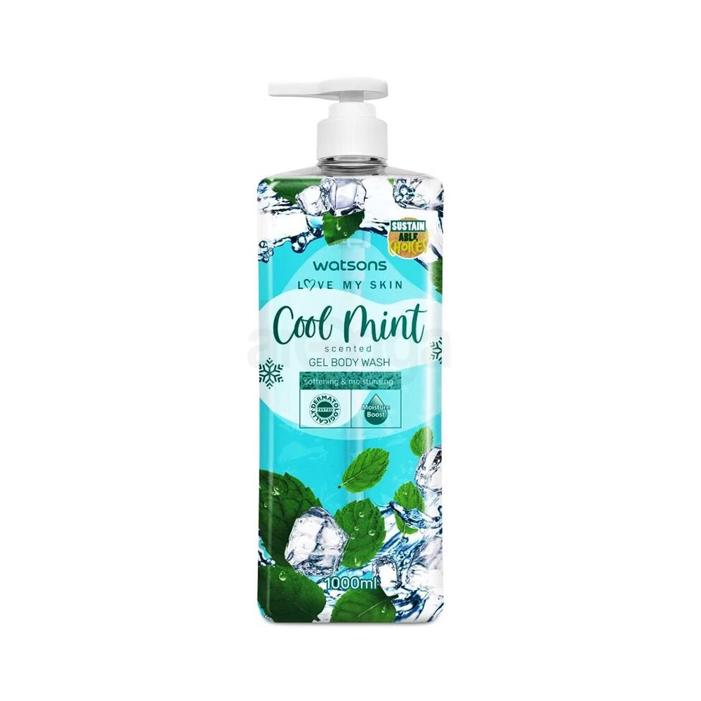 Watsons Love My Skin Cool Mint Scented Gel Body Wash with Moisture Boost  