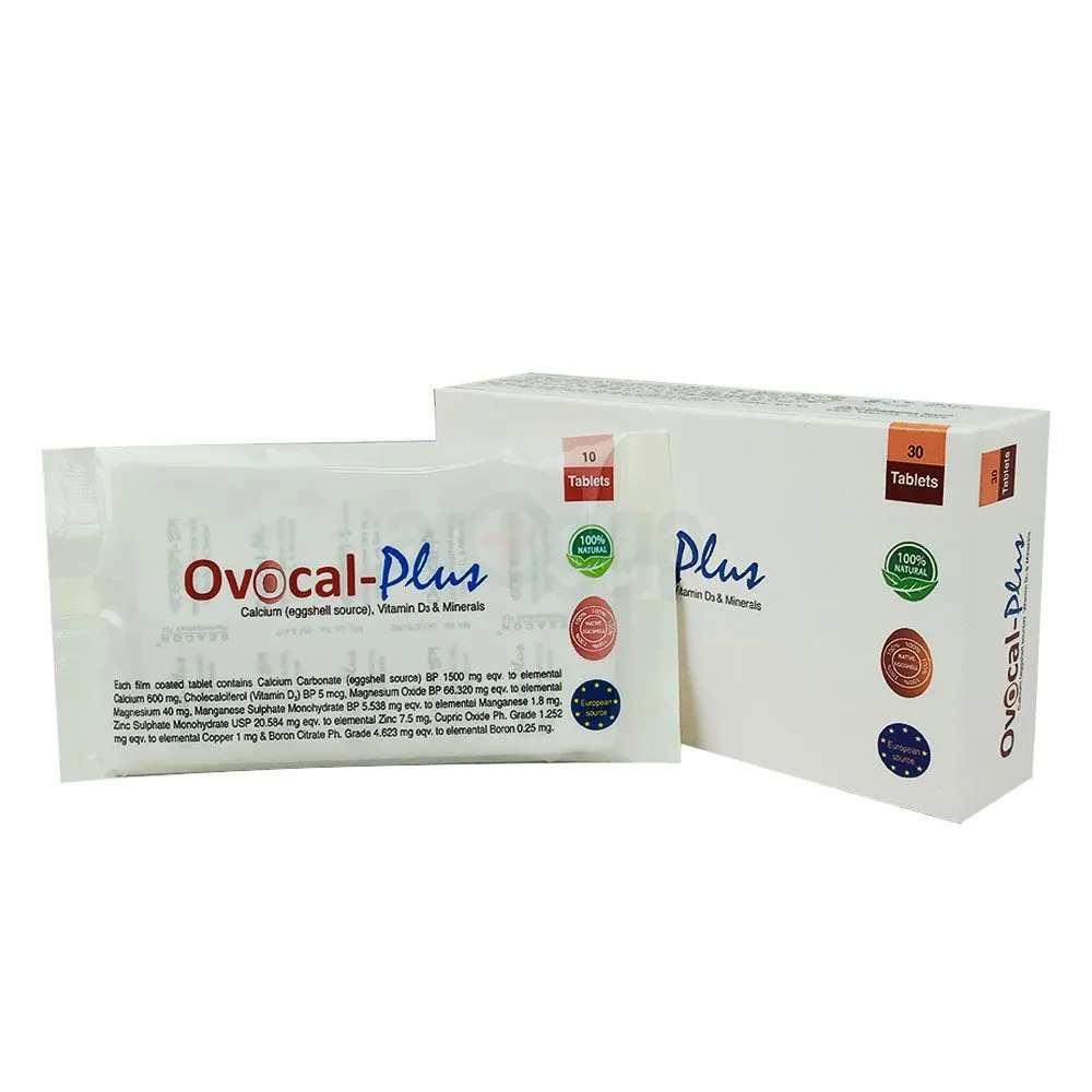 Ovocal Plus 600mg+5mcg Tablet