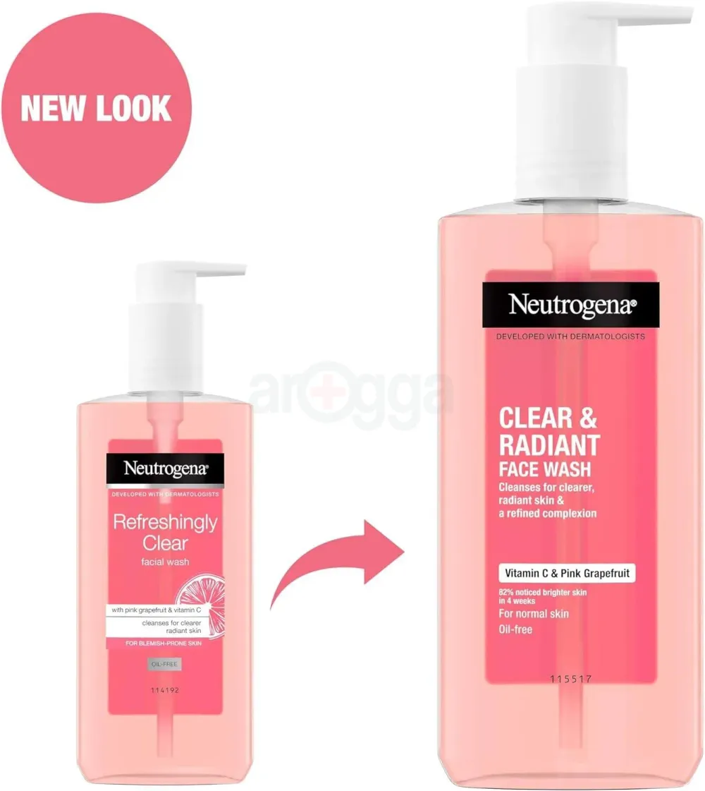 Neutrogena Clear & Radiant Face Wash with Vitamin C + 0.5% Salicylic Acid 200ml  