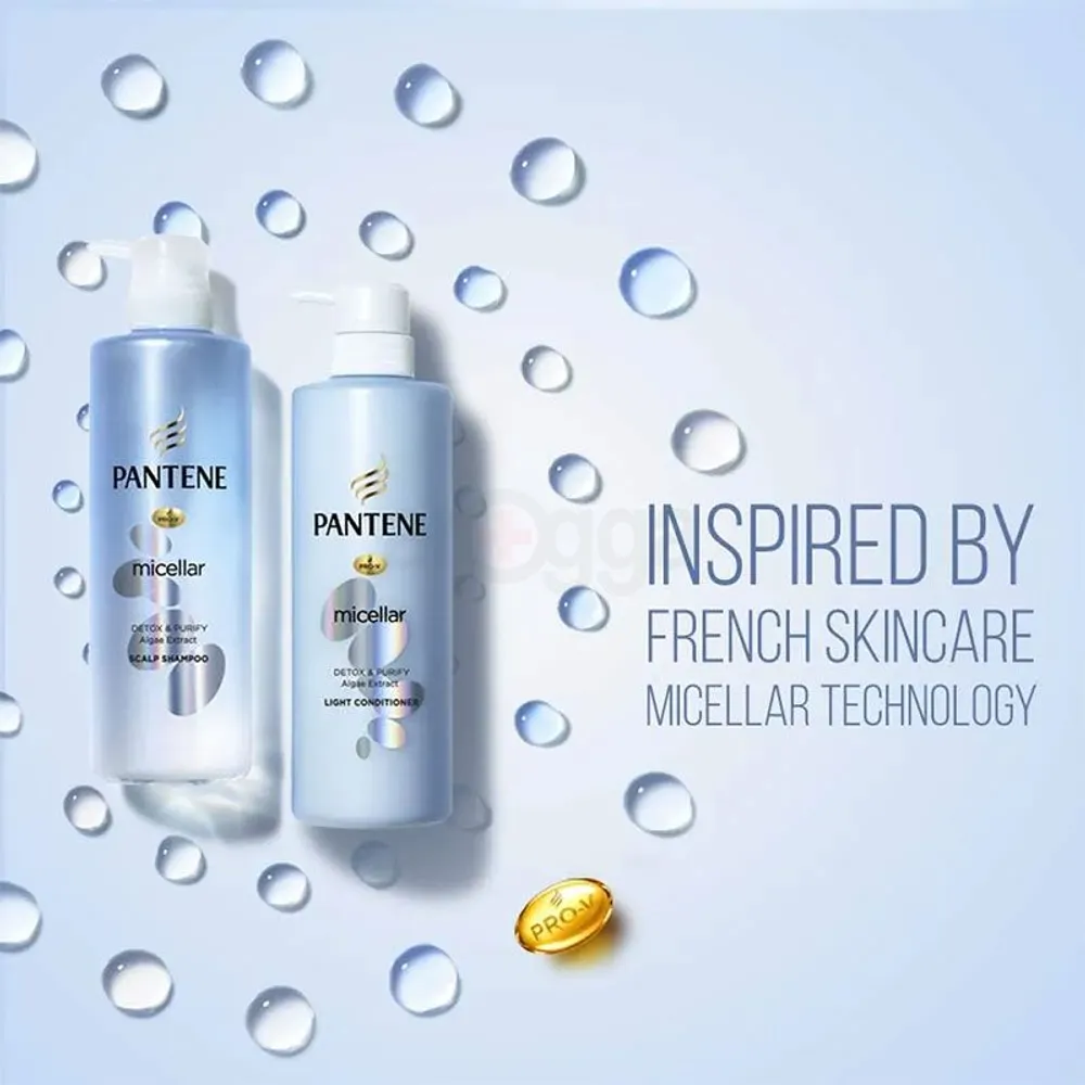 Pantene Micellar Detox & Purify Algae Extract Scalp Shampoo 530ml  