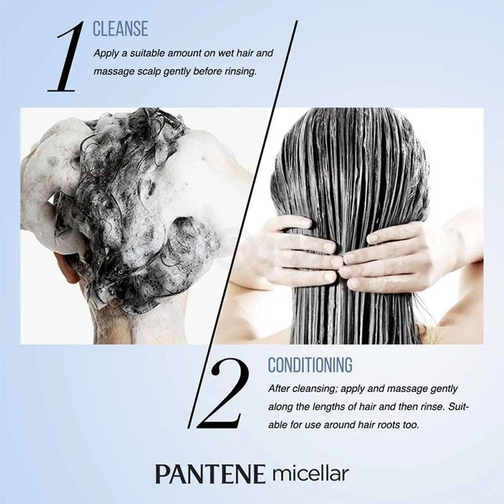 Pantene Micellar Detox & Purify Algae Extract Scalp Shampoo  