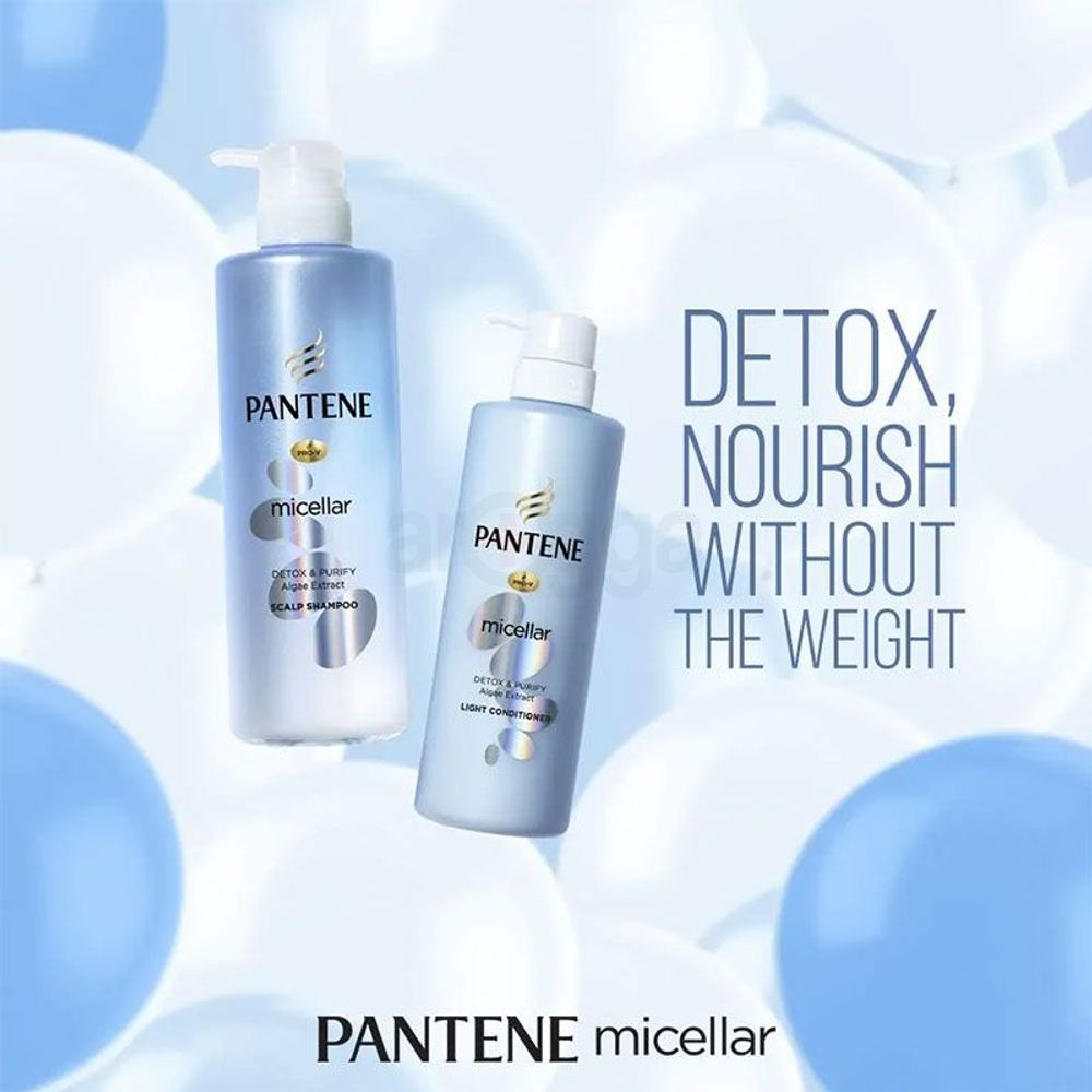 Pantene Micellar Detox & Purify Algae Extract Scalp Shampoo  