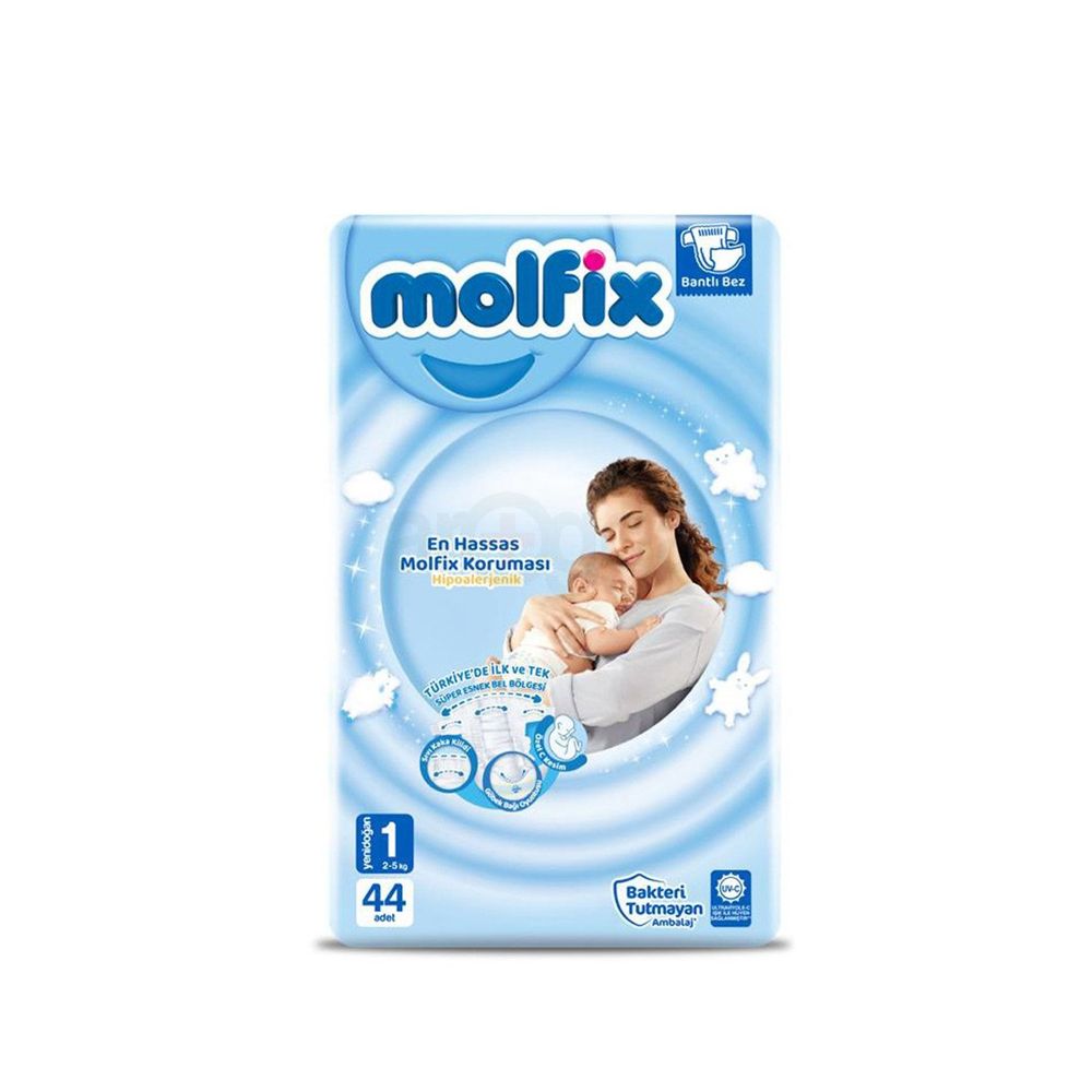Molfix Diapers Twin New Born (2-5kg) 44 Pcs  