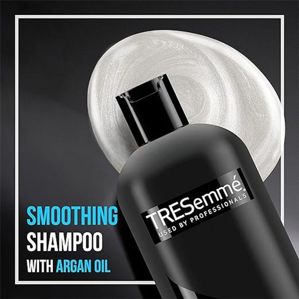 Tresemme Smooth & Silky 48 hrs of Frizz Control & Shine Shampoo with Moroccan Argan Oil for Dry and Brittle Hair  