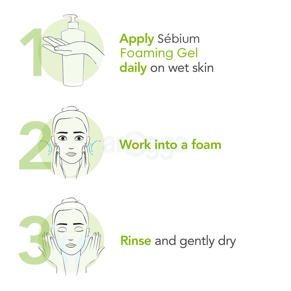 Bioderma Sebium Gel Moussant Purifying Foaming Gel 200ml  