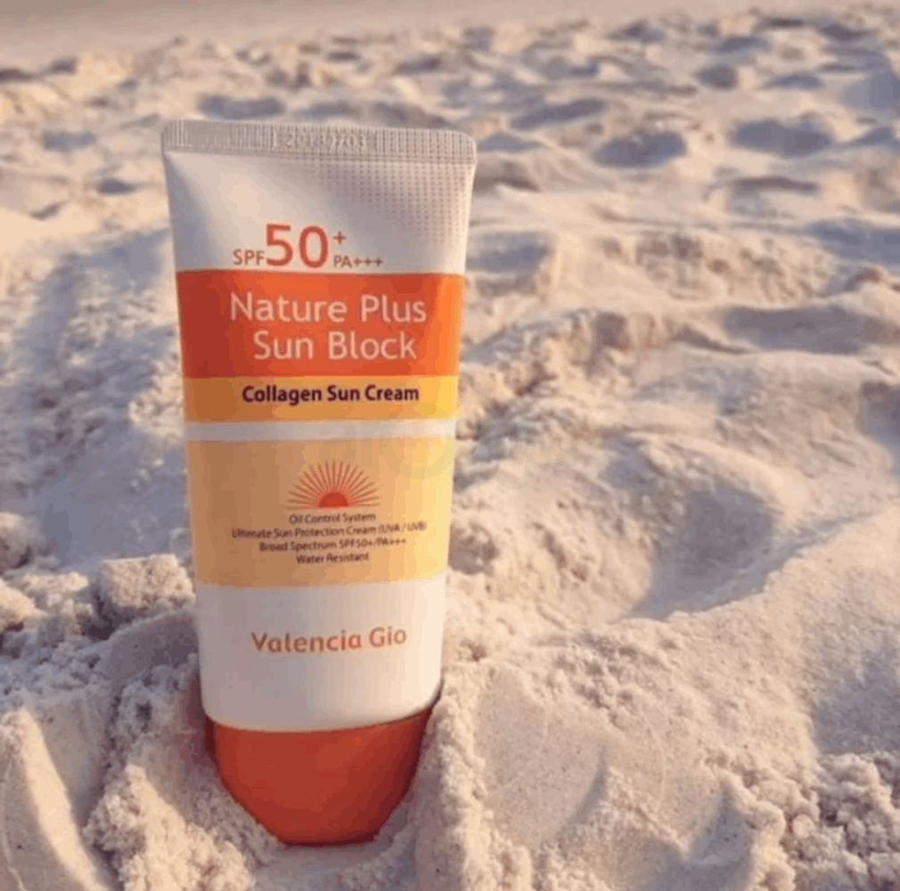 Valencia Gio Nature Plus Sun Block Collagen Water Resistant Sun Cream SPF 50+ PA+++  