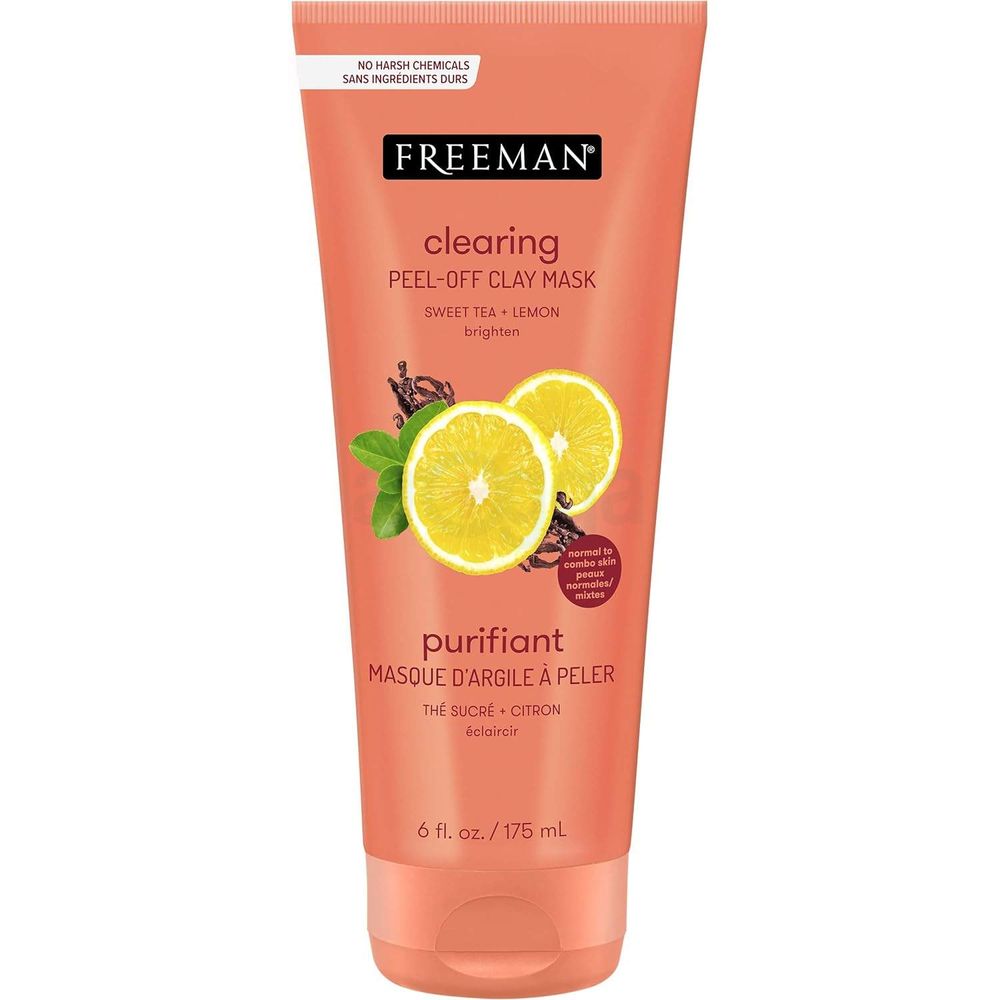 Freeman Clearing Sweet Tea & Lemon Peel Off Clay Mask for Normal to Combo Skin  