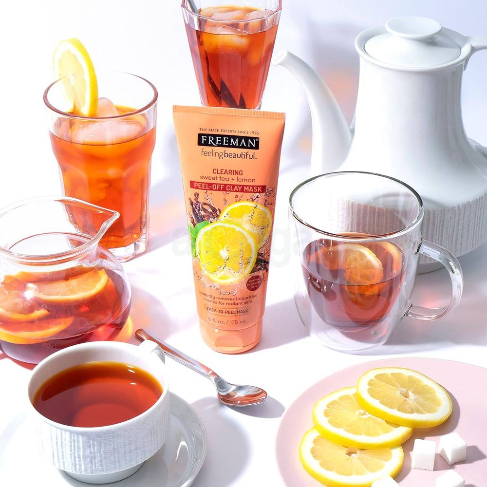 Freeman Clearing Sweet Tea & Lemon Peel Off Clay Mask for Normal to Combo Skin  
