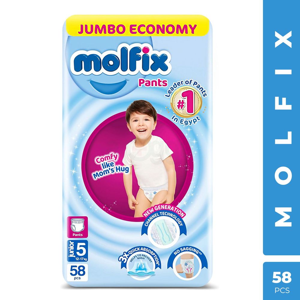 Molfix Jumbo Pants Junior 5 (12-17kg) 58 Pcs  