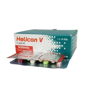 Helicon V 20mg+500mg+500mg Tablet