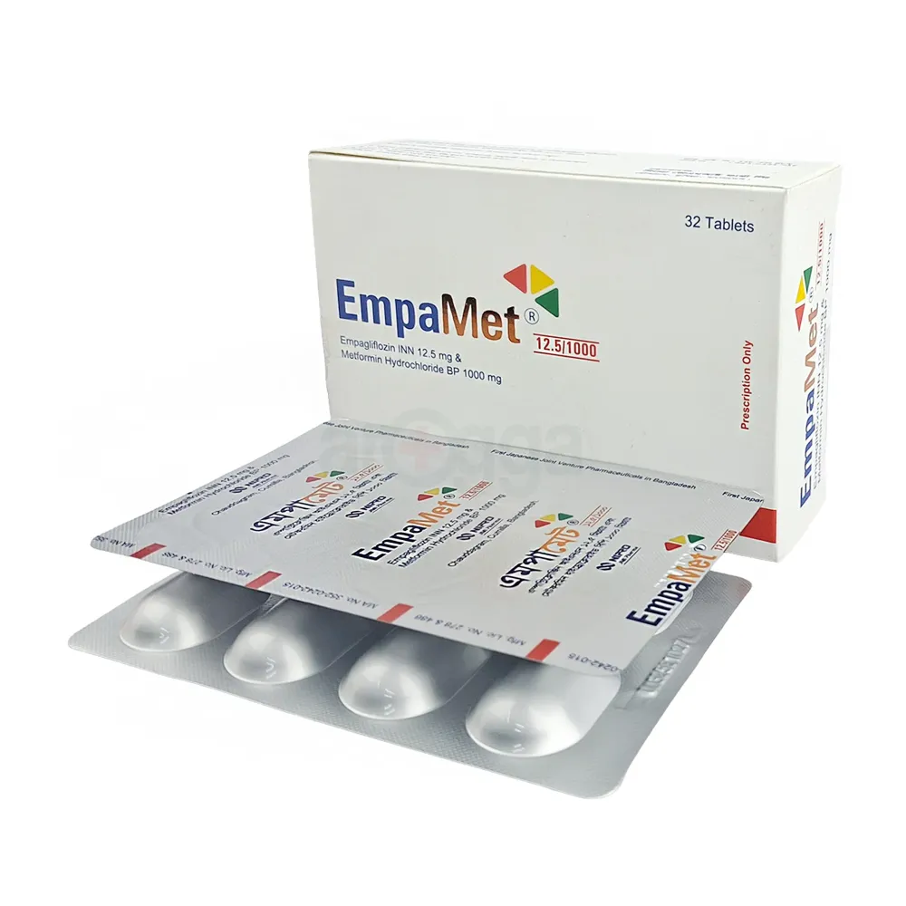 Empamet 12.5/1000 2.5mg+1000mg Tablet