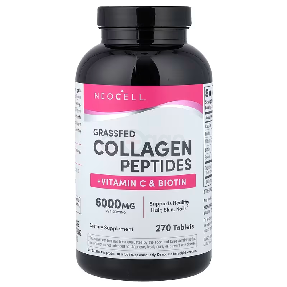 NeoCell Super Collagen With Vitamin C and Biotin, Skin, Hair and Nails Supplement, Includes Antioxidants, Tablet, 270 Count  