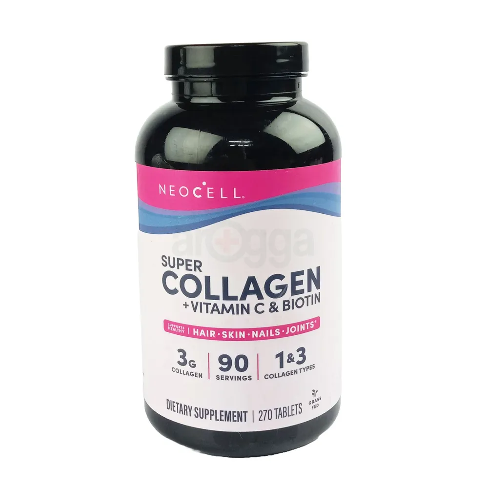 NeoCell Super Collagen With Vitamin C and Biotin, Skin, Hair and Nails Supplement, Includes Antioxidants, Tablet, 270 Count  