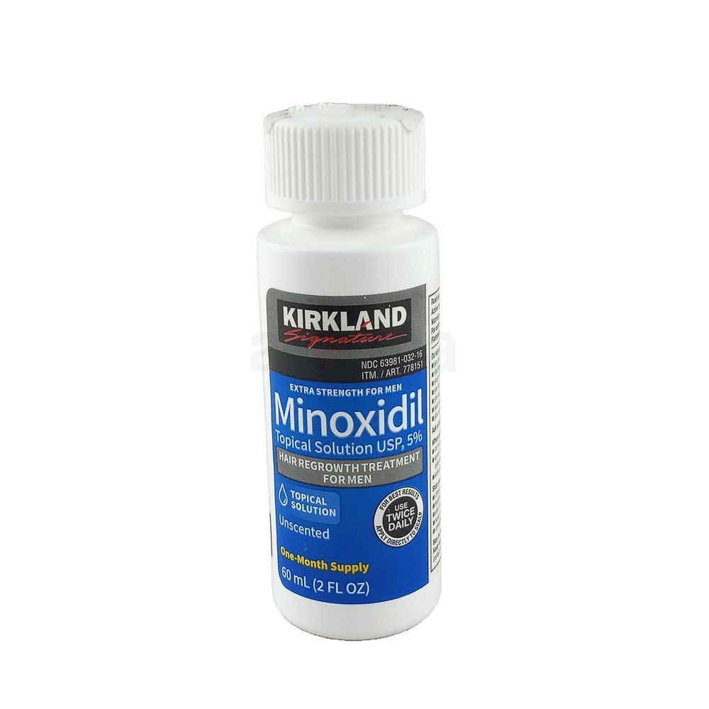 Kirkland 5% Minoxidil Extra Strength Hair Loss & Hair Regrowth Treatment for Men 60ml  