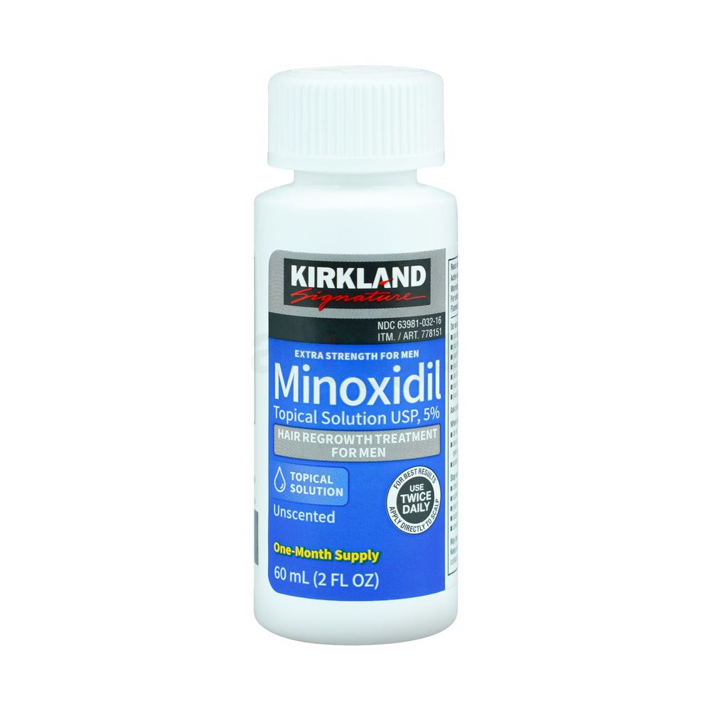 Kirkland 5% Minoxidil Extra Strength Hair Loss & Hair Regrowth Treatment for Men 60ml  