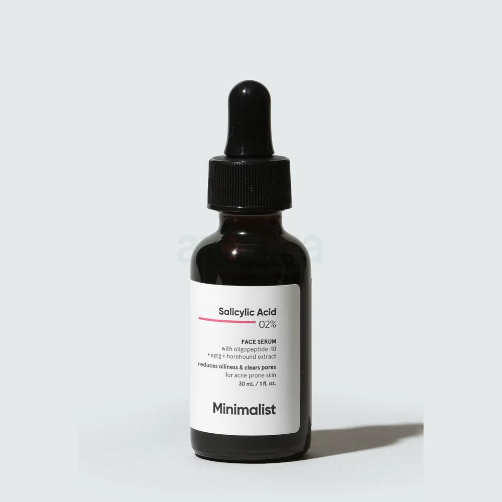Minimalist Salicylic Acid 02% Face Serum for Reducing Acne, Blackheads & Excessive Oil  