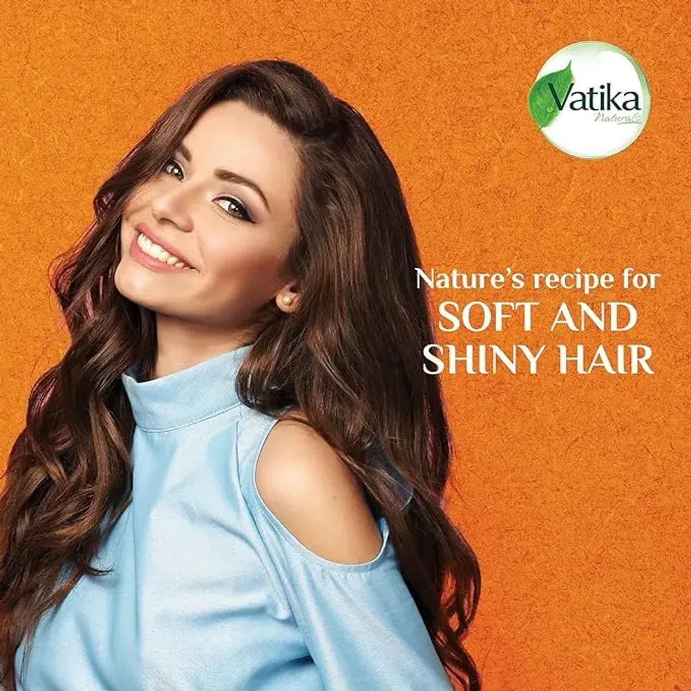 Vatika Naturals Almond Enriched Hair Oil with Vitamins-A, E, F for Soft & Shiny Hair  