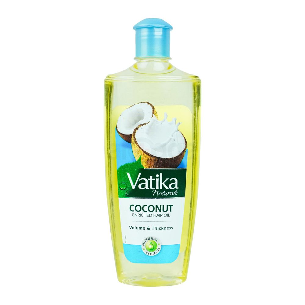 Vatika Naturals Coconut Enriched Hair Oil with Vitamins-A, E, F for Hair Volume & Thickness  