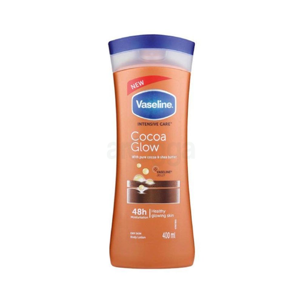 Vaseline Intensive Care Cocoa Glow Moisturising Body Lotion with Pure Cocoa & Shea Butter 400ml  