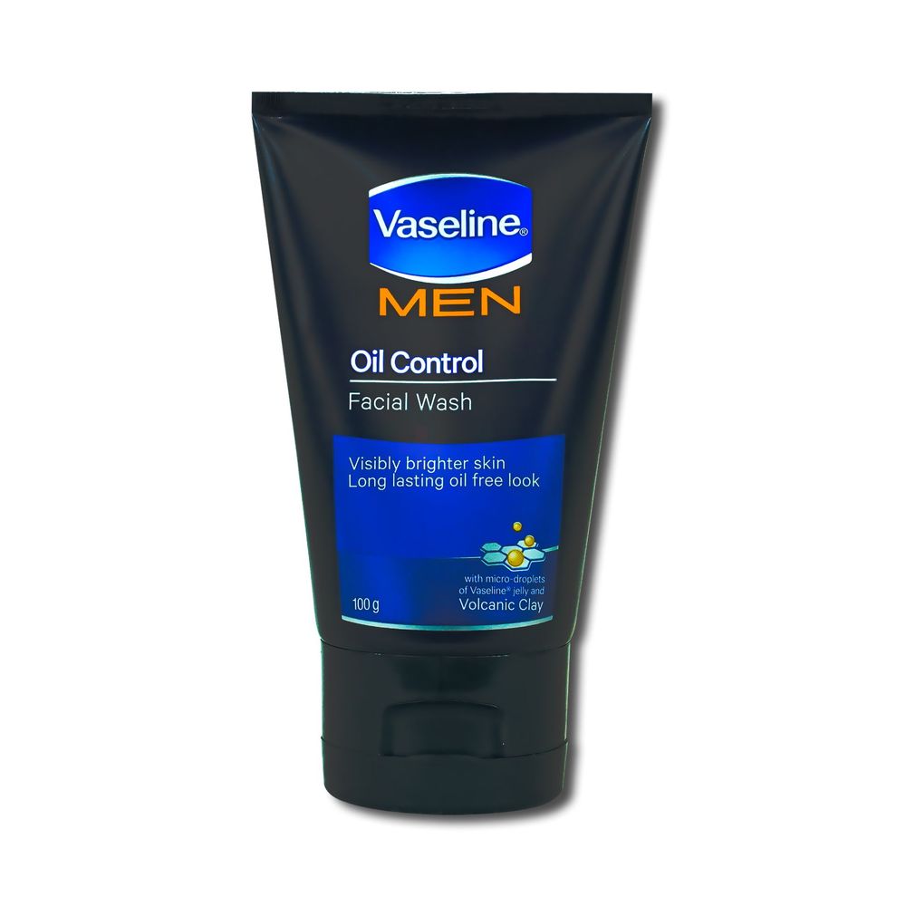 Vaseline Men Oil Control Facial Wash with Volcanic Clay  