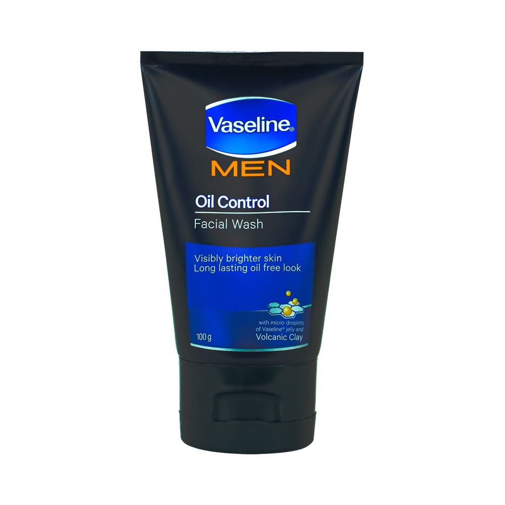 Vaseline Men Oil Control Facial Wash with Volcanic Clay  