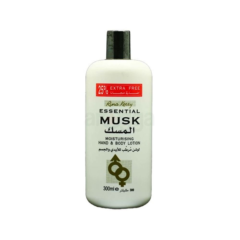 Rina Ketty Essential Musk Moiturising Hand & Body Lotion 300ml  