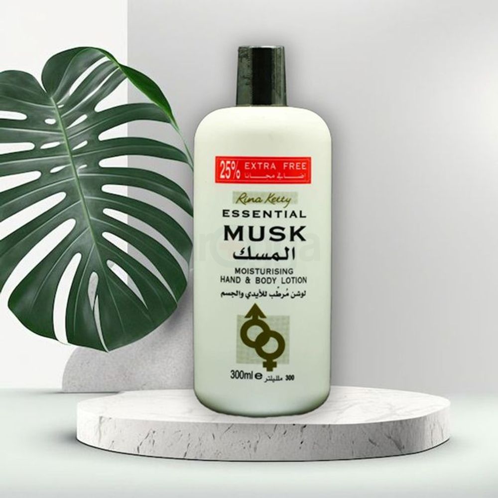 Rina Ketty Essential Musk Moiturising Hand & Body Lotion 300ml  