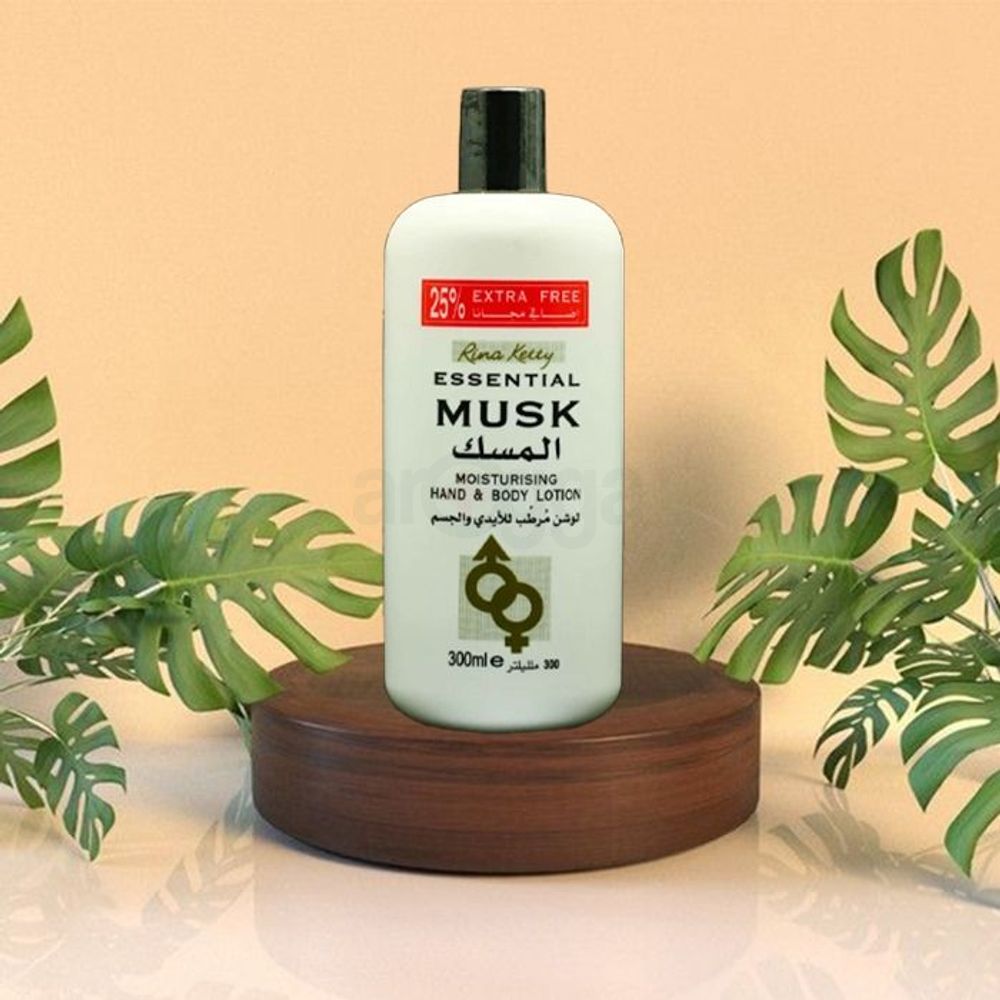 Rina Ketty Essential Musk Moiturising Hand & Body Lotion 300ml  
