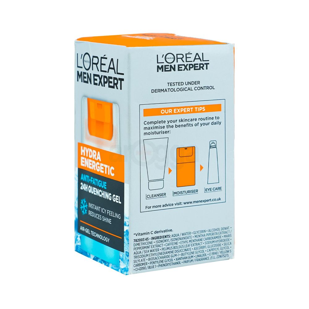 Loreal Paris Men Expert Hydra Energetic Anti-Fatigue Moisturizing 24H Quenching Gel 50ml  