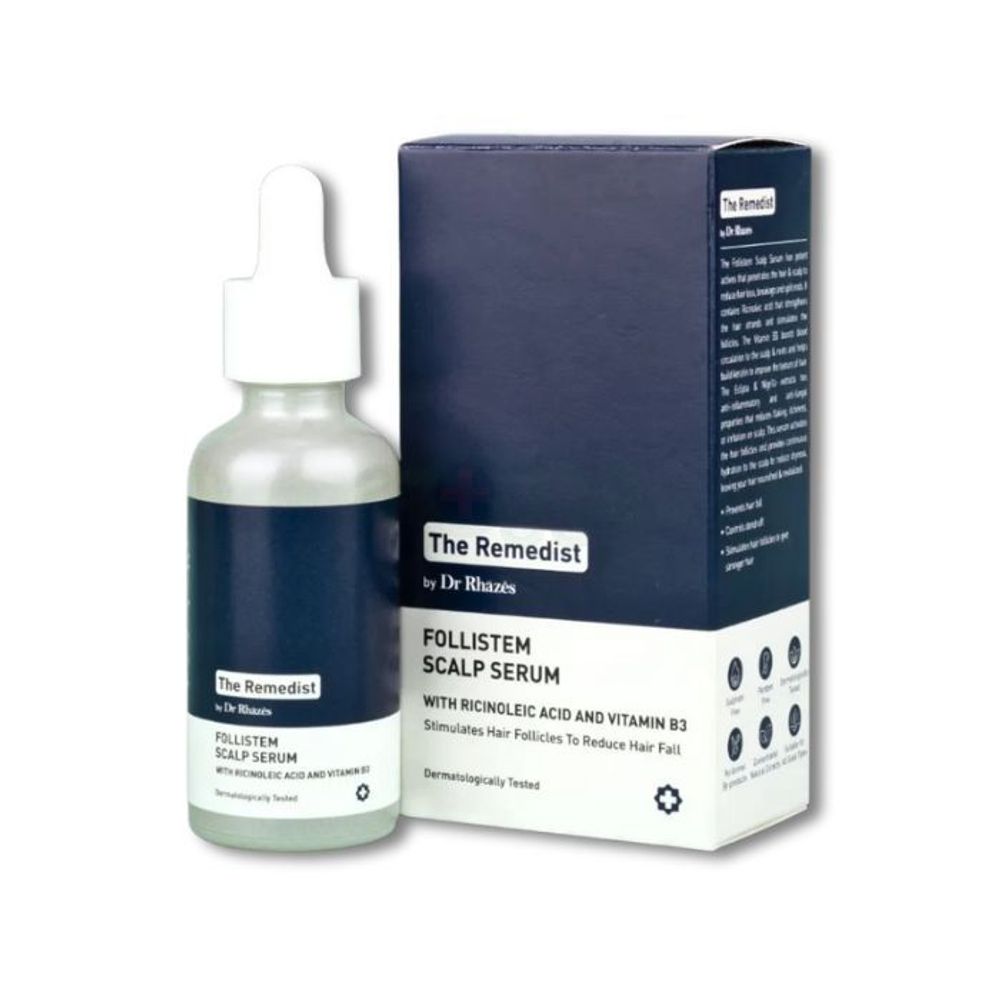 The Remedist by Dr Rhazes Follistem Scalp Serum with Ricinoleic Acid & Vitamin B3 50ml  