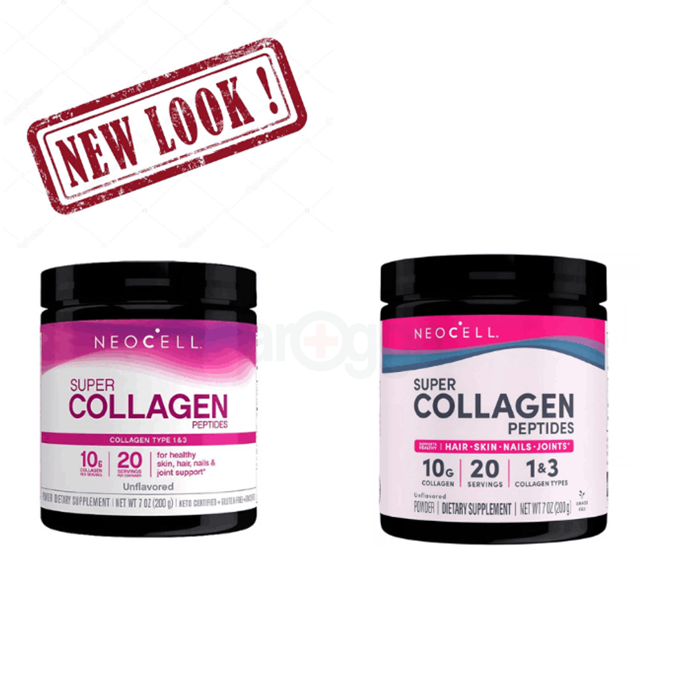 NeoCell Super Collagen Peptides Collagen Type 1 & 3 For Healthy Skin, Hair, Nails & Joint Support 200g  