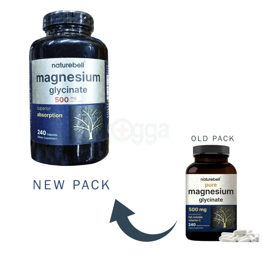 Naturebell Magnesium Glycinate 500mg 240 Capsules  