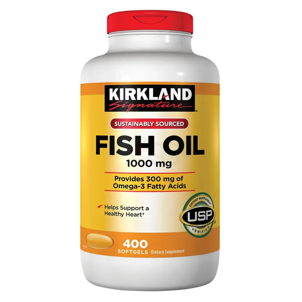 KIRKLAND Signature Sustainably Sourced Fish Oil 1000mg Helps - Main Image