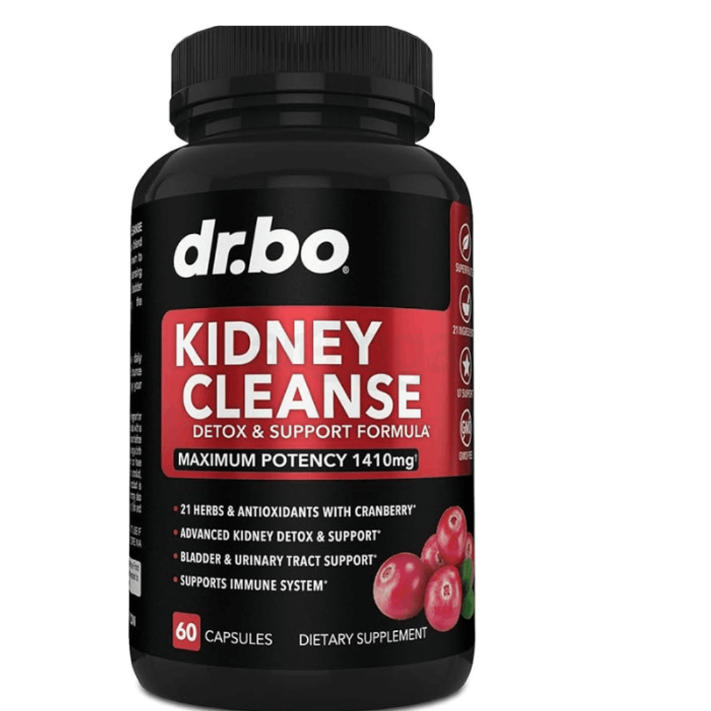 dr. bo Kidney Cleanse Detox & Support Formula 1110mg 60 Capsules  