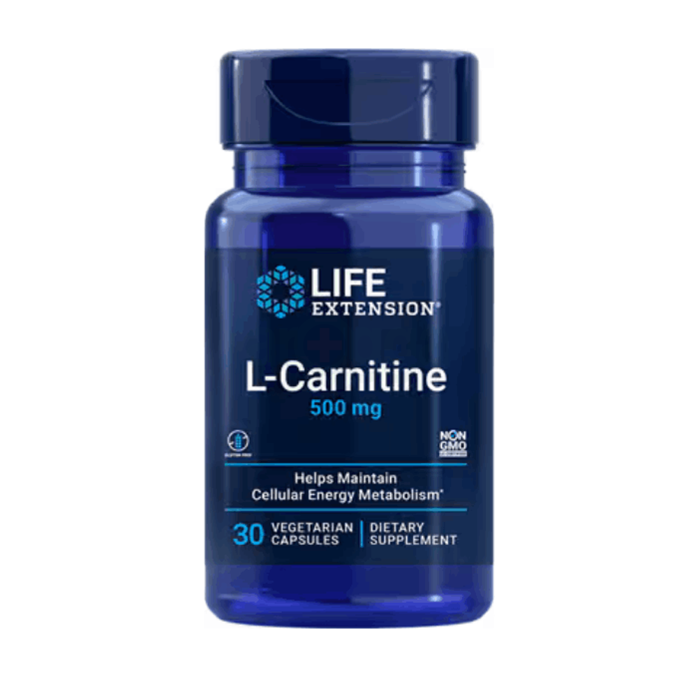 Life Extension L-Carnitine 500mg 30 Capsules  